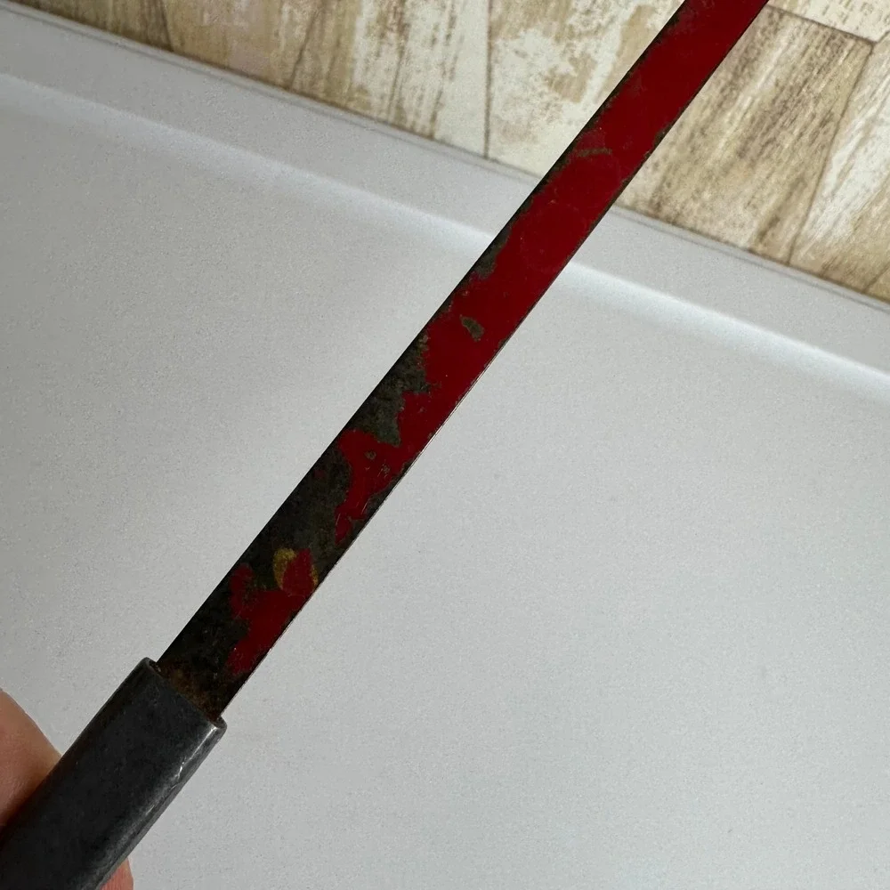 Antique Ice Thumper Breaker Red Primitive Kitchen Tool 10.5